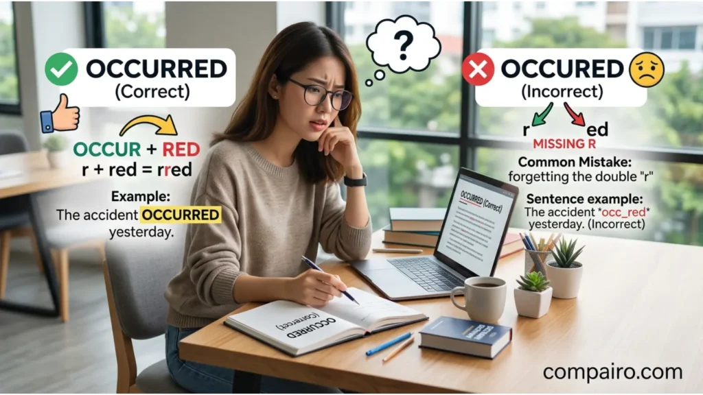Common Mistakes With Occured or Occurred