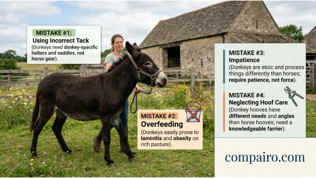 COMMON MISTAKES WITH DONKEY OR MULE