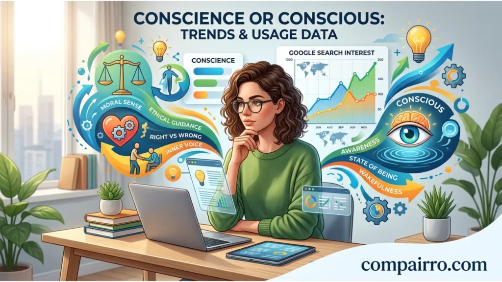 CONSCIENCE OR CONSCIOUS – GOOGLE TRENDS