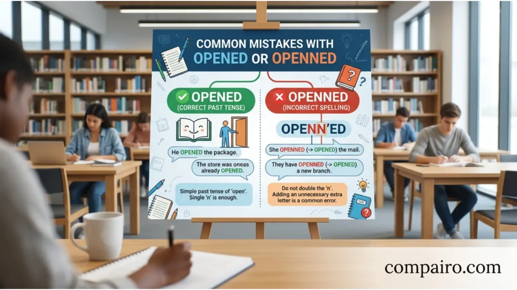 Common Mistakes With Opened or Openned