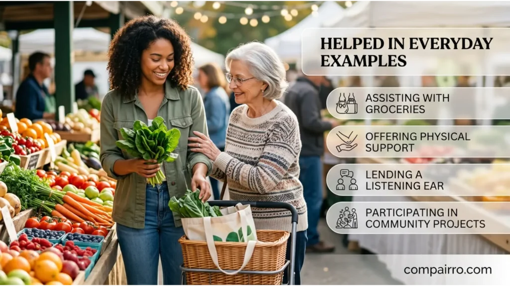 Helpped or Helped in Everyday Examples