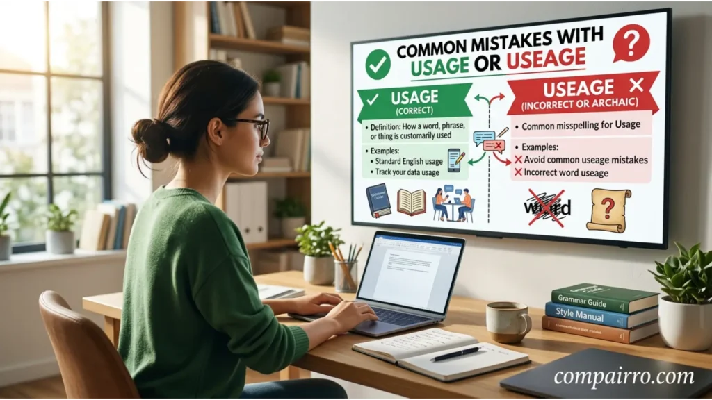 COMMON MISTAKES WITH USAGE OR USEAGE