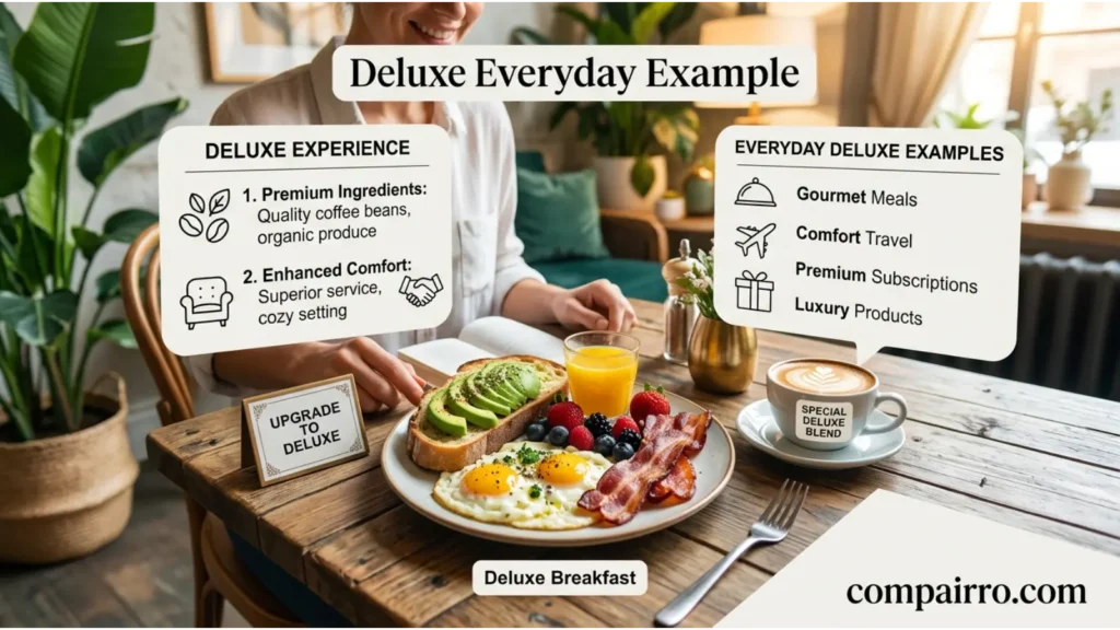 Delux or Deluxe in Everyday Examples