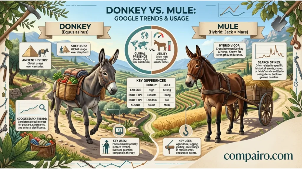 DONKEY OR MULE – GOOGLE TRENDS