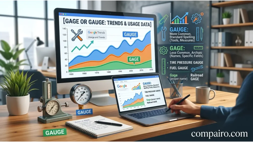 GAGE OR GAUGE – GOOGLE TRENDS