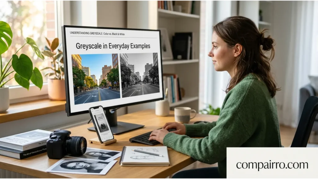 Greyscale or Grayscale in Everyday Examples