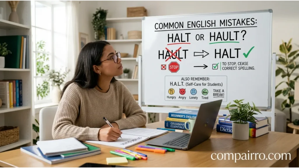 HALT OR HAULT FOR STUDENTS