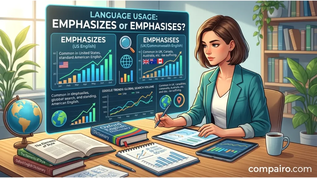 EMPHASIZES OR EMPHASISES – GOOGLE