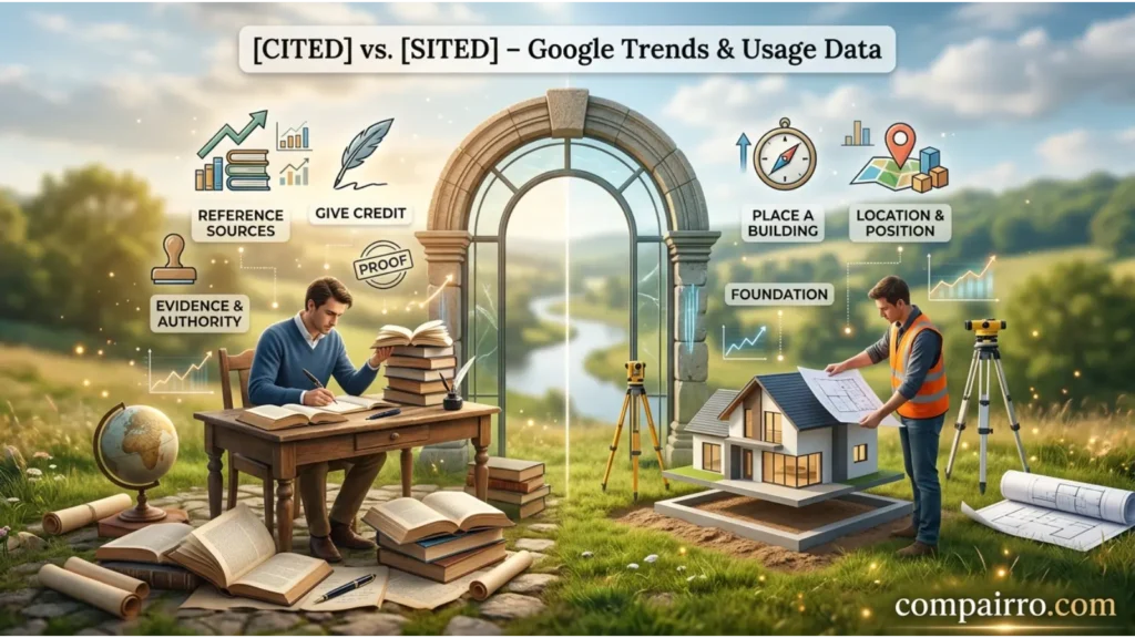 Cited or Sited – Google Trends