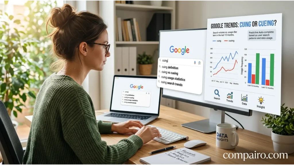 Cueing or Cuing – Google Trends