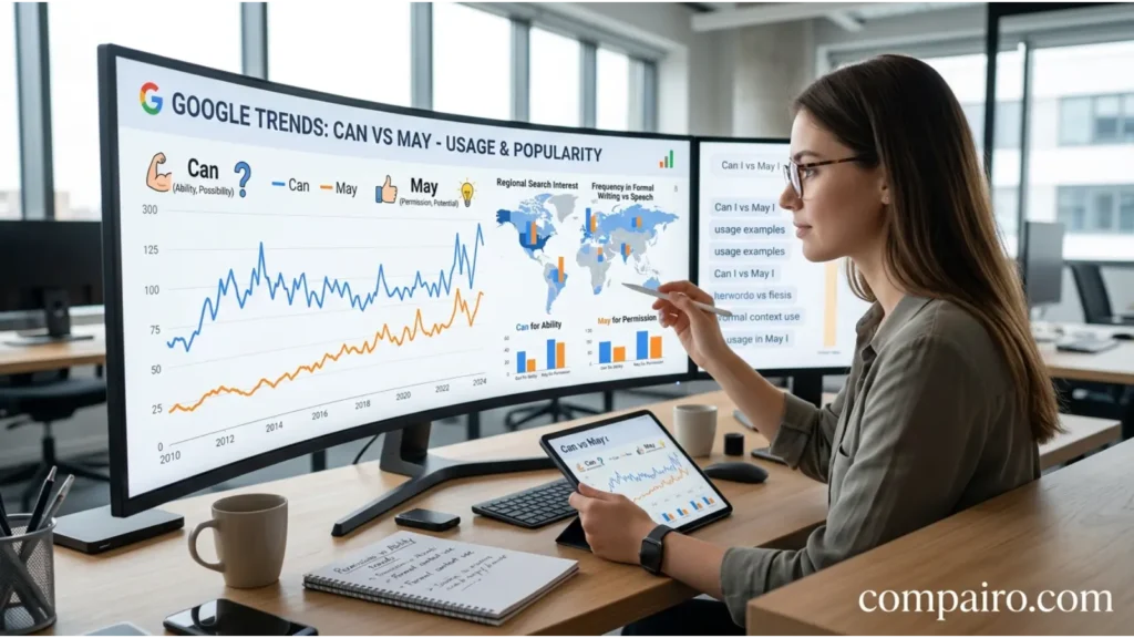 Can or May – Google Trends