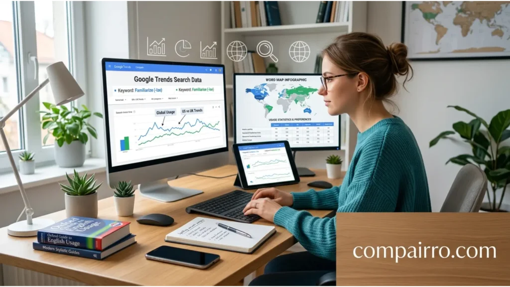 FAMILIARISE OR FAMILIARIZE – GOOGLE TRENDS