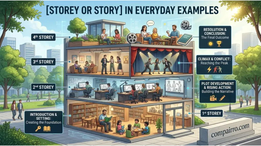Storey or Story in Everyday Examples