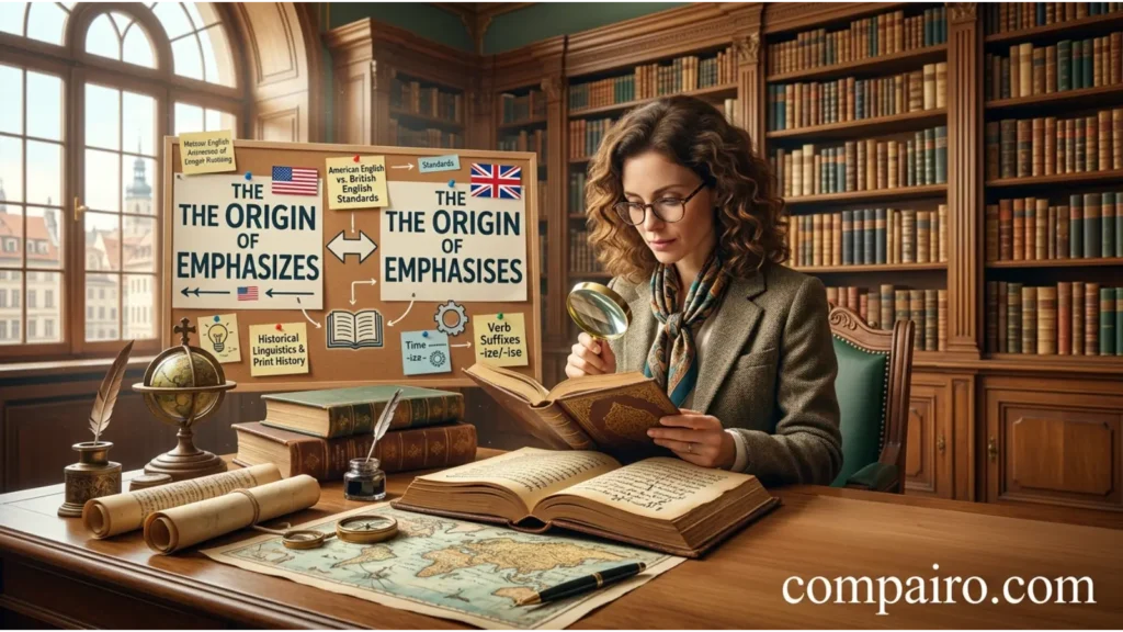 THE ORIGIN OF EMPHASIZES OR EMPHASISES