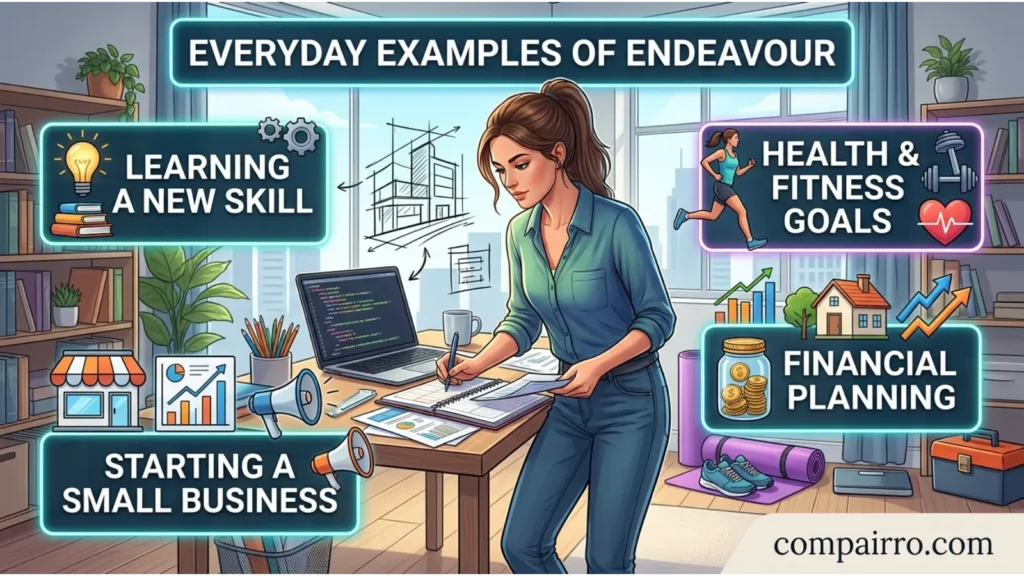 ENDEAVOUR OR ENDEAVOR IN EVERYDAY EXAMPLES