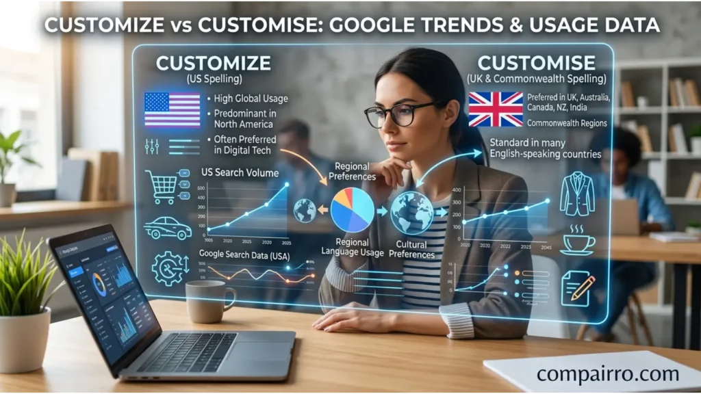 CUSTOMIZE OR CUSTOMISE – GOOGLE TRENDS