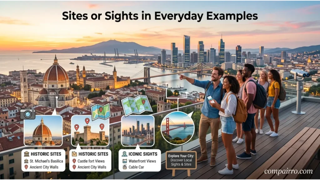 Sites or Sights in Everyday Examples