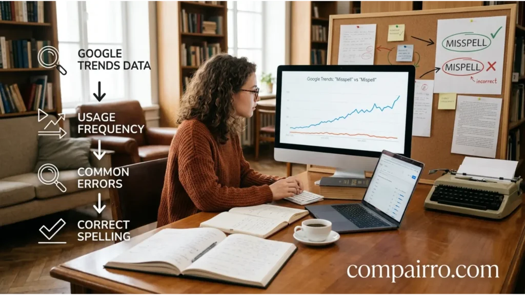 Misspell or Mispell – Google Trends