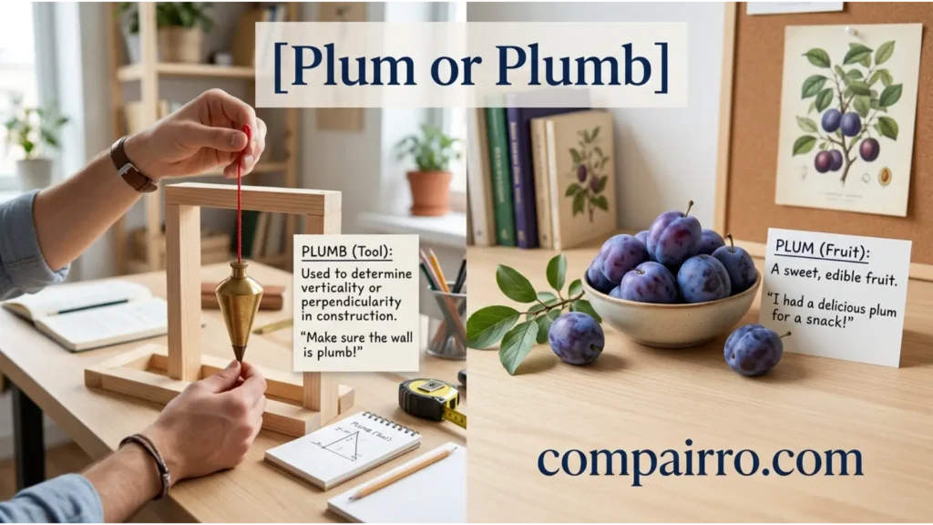 Plum or Plumb for Students