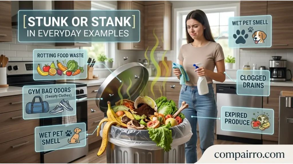 Stunk or Stank in Everyday Examples