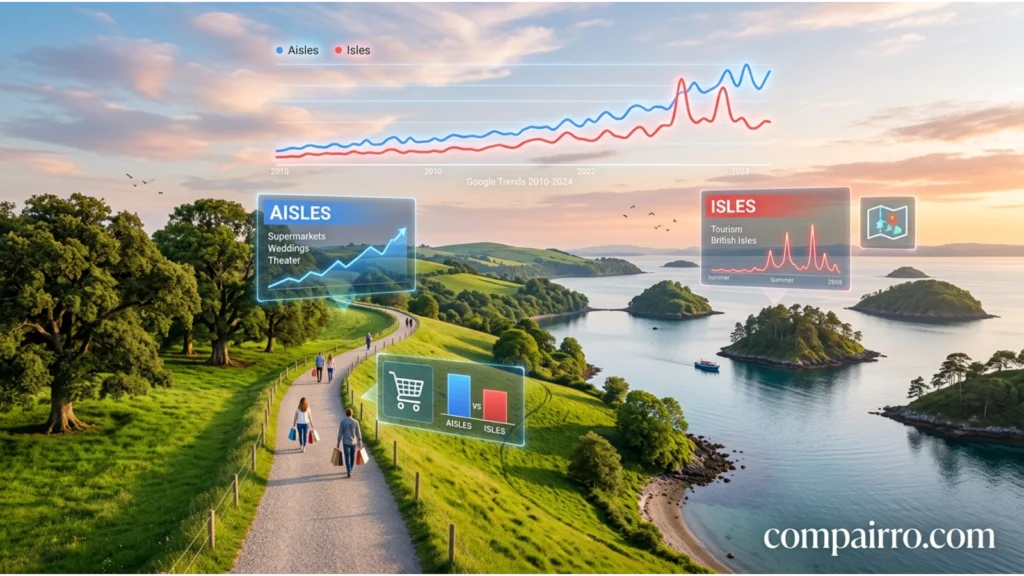AISLES OR ISLES – GOOGLE TRENDS
