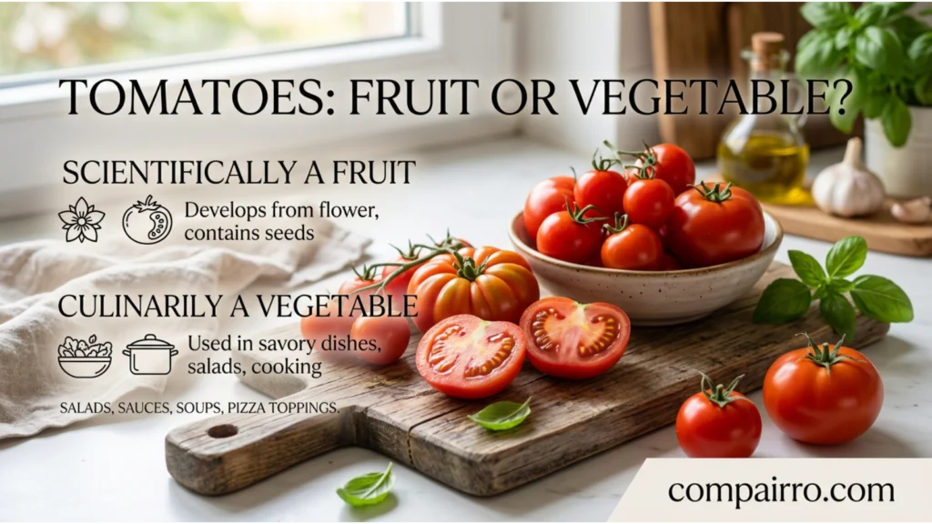 Are Tomatoes Fruits or Vegetables in Everyday Examples