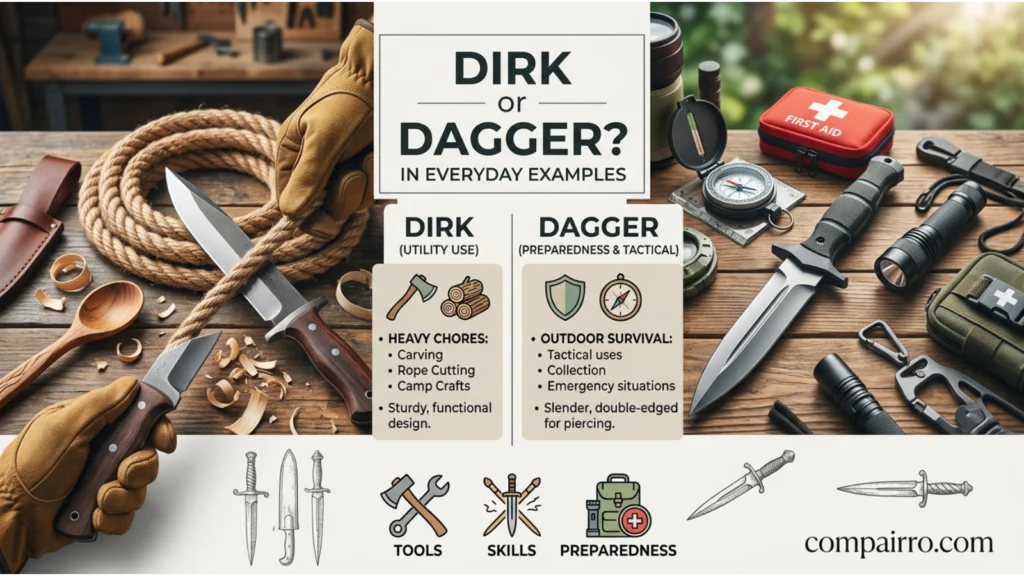 Dirk or Dagger in Everyday Examples