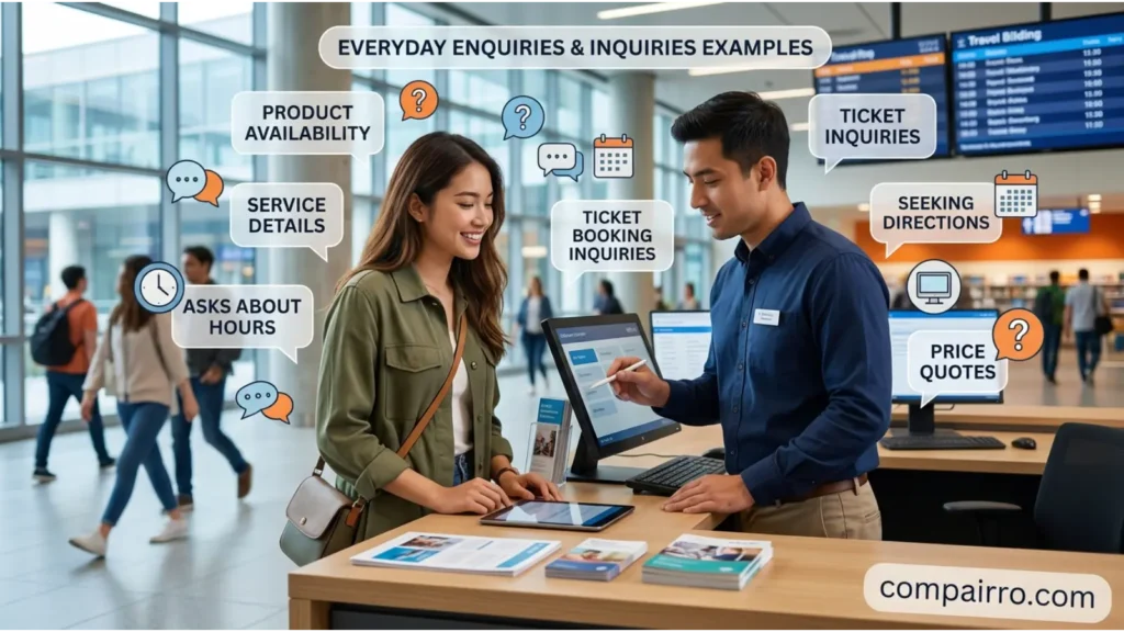 Enquiries or Inquiries Everyday Examples