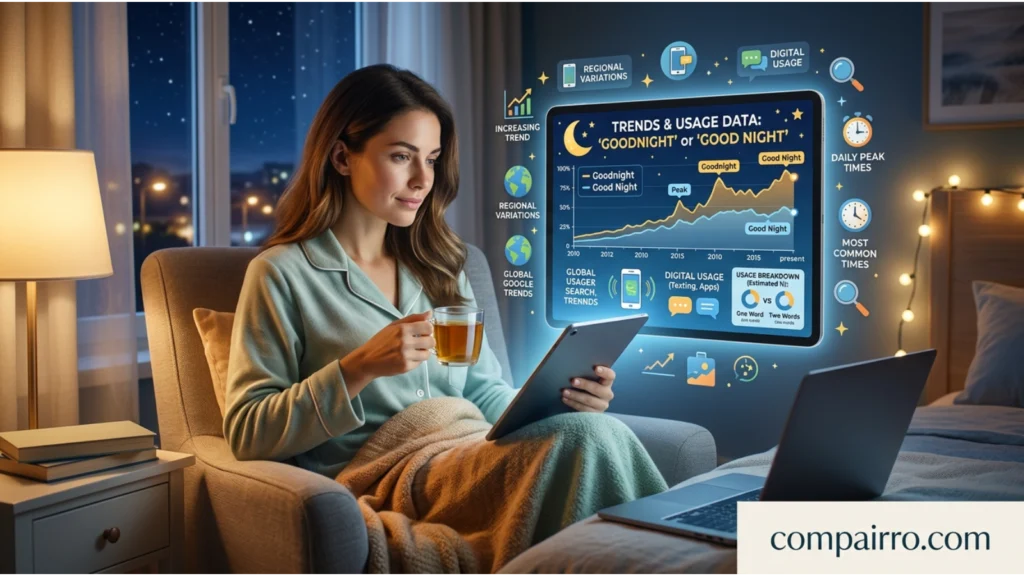 Goodnight or Good Night – Google Trends & Usage Data