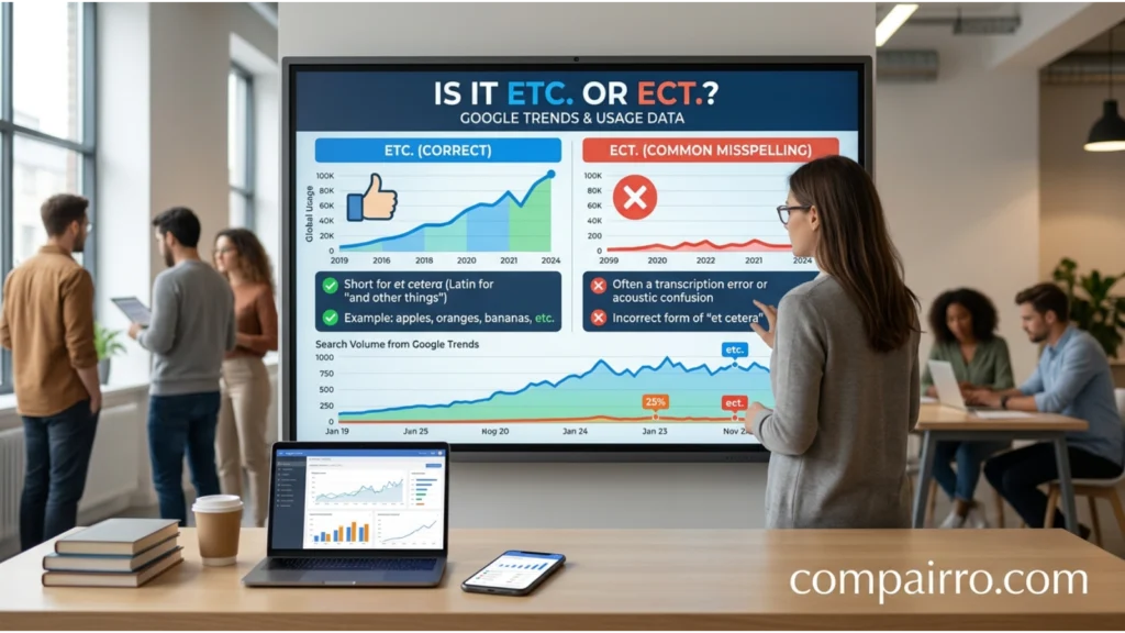 IS IT ETC OR ECT – GOOGLE TRENDS & USAGE DATA