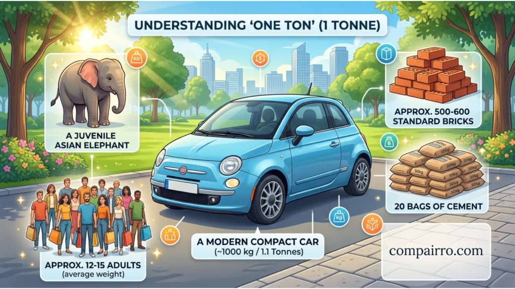 TON OR TONNE IN EVERYDAY EXAMPLES