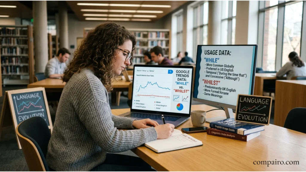 While or Whilst – Google Trends & Usage Data