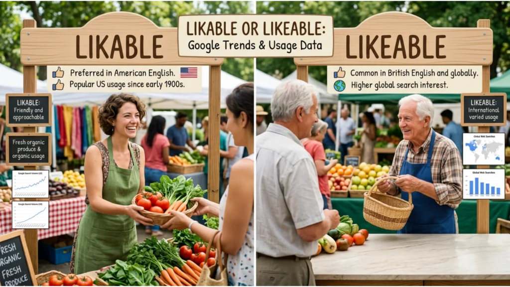 Likable or Likeable – Google Trends 