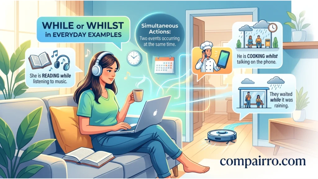 While or Whilst in Everyday Examples