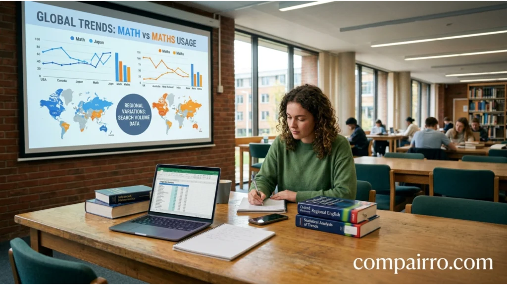 Math or Maths – Google Trends & Usage Data