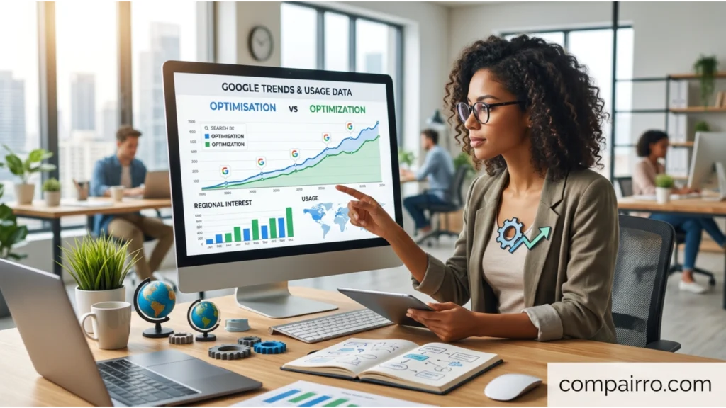 Optimisation or Optimization – Google Trends