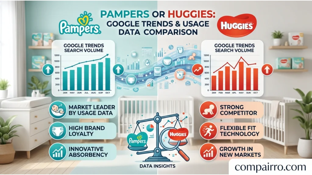 Pampers or Huggies – Google Trends & Usage Data