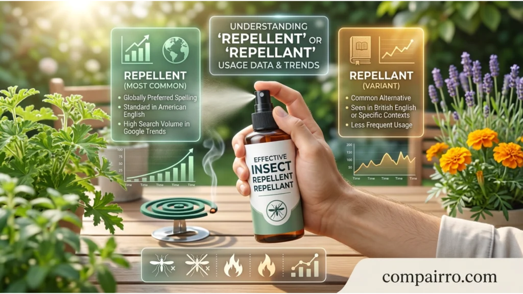 Repellant or Repellent – Google Trends & Usage Data
