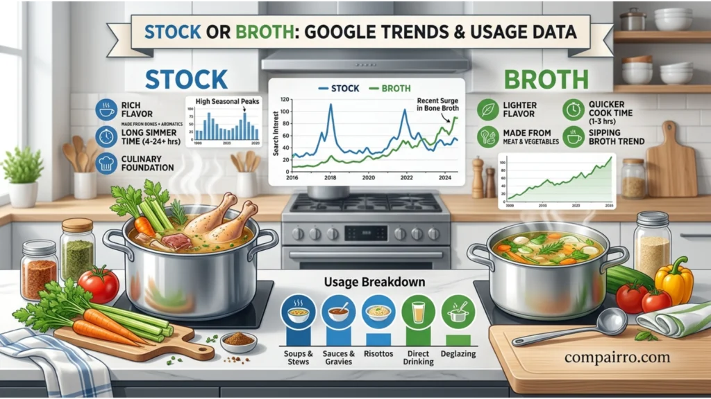 Stock or Broth – Google Trends & Usage Data
