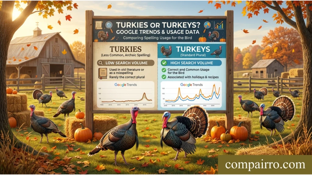 Turkies or Turkeys – Google Trends & Usage Data