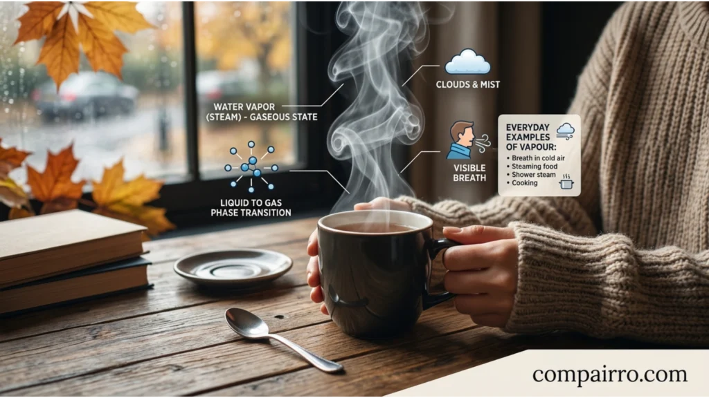 Vapour or Vapor in Everyday Examples