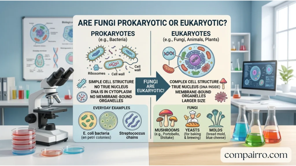 ARE FUNGI PROKARYOTIC OR EUKARYOTIC?” IN EVERYDAY EXAMPLES