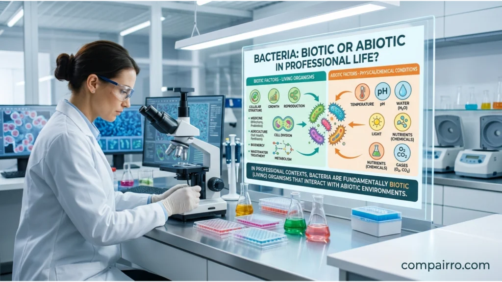 IS BACTERIA BIOTIC OR ABIOTIC IN PROFESSIONAL LIFE?