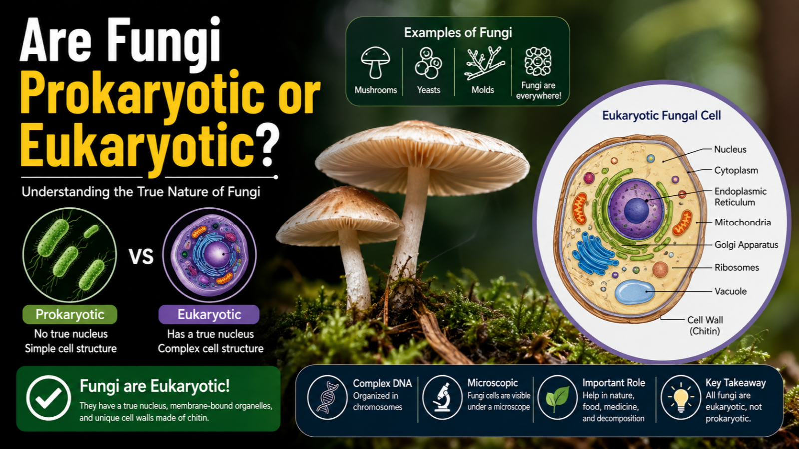 Are Fungi Prokaryotic or Eukaryotic