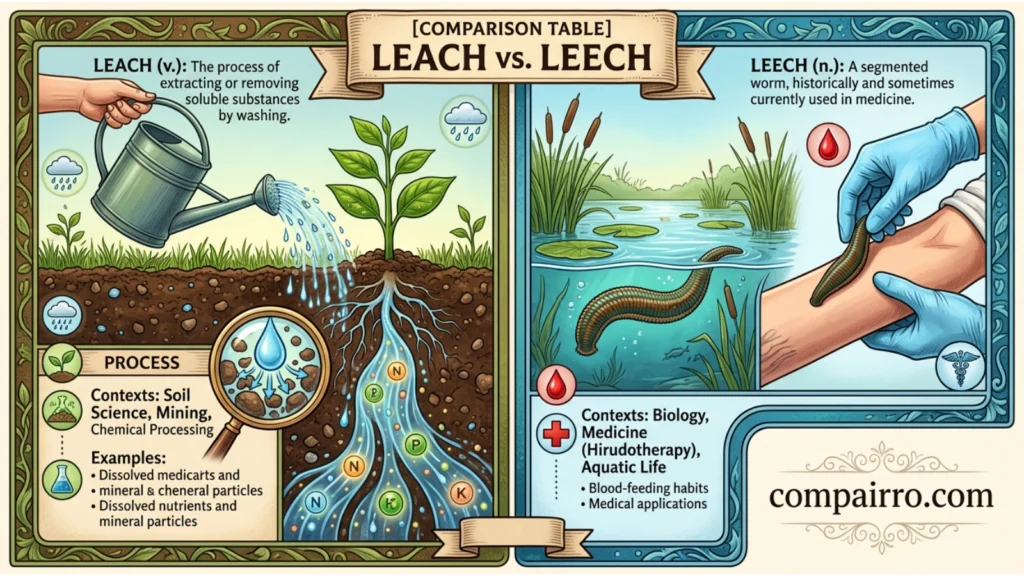 Comparison Table: Leach or Leech