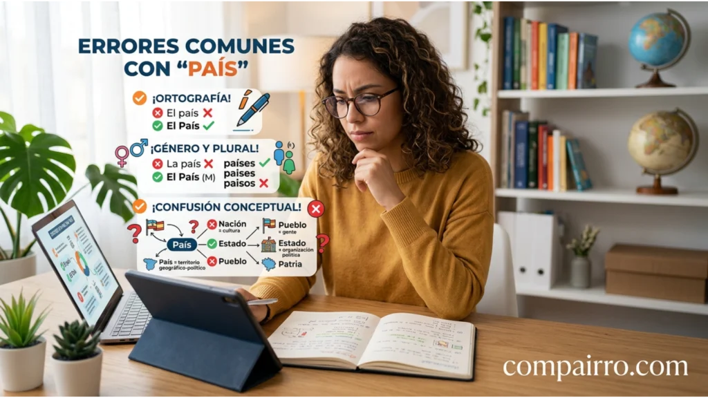 COMMON MISTAKES WITH PAÍS