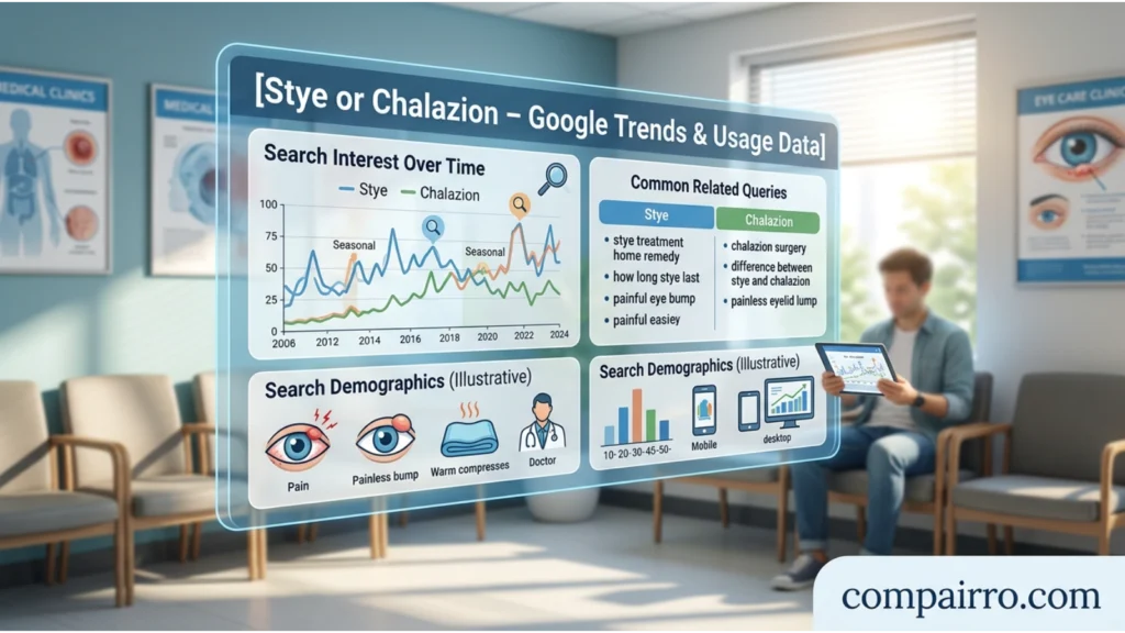 Stye or Chalazion – Google Trends & Usage Data
