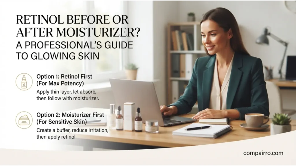 Retinol Before or After Moisturizer in Professional Life