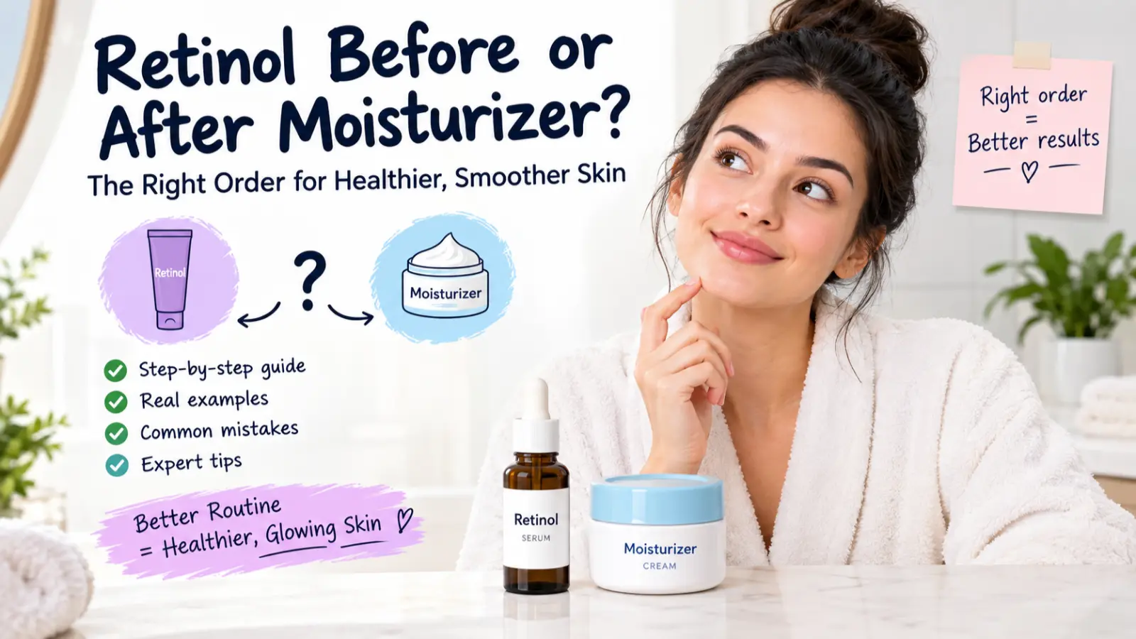 Retinol Before or After Moisturizer