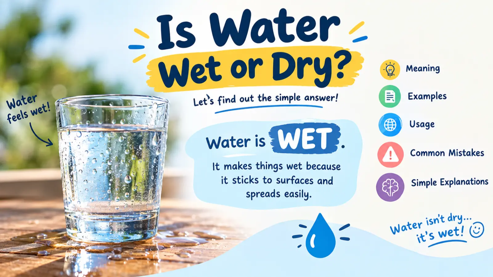 is water wet or dry